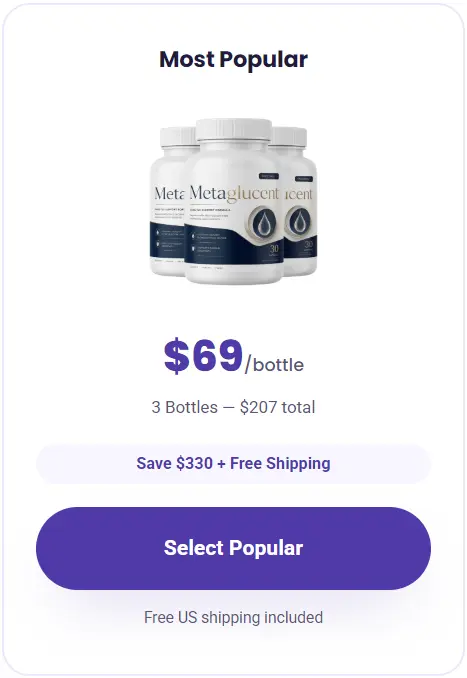 MetaGlucent 3 Bottle Price
