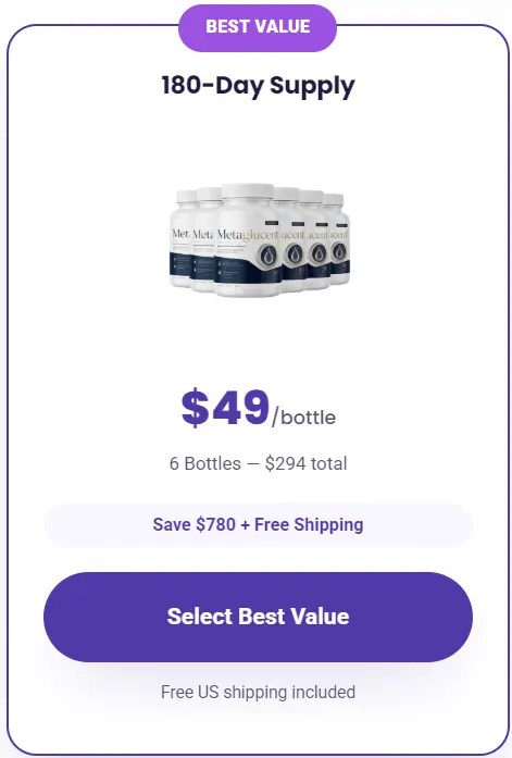 MetaGlucent 6 Bottle Price